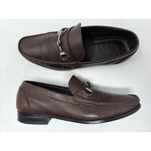MONTE ROSSO MADE IN ITALY HORSEBIT LOAFER BROWN LEATHER MENS SIZE 7.52 M